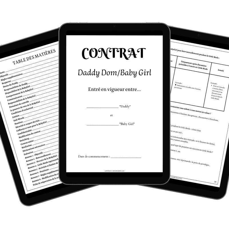 Contrat DDLG - Daddy Dom/Baby Girl