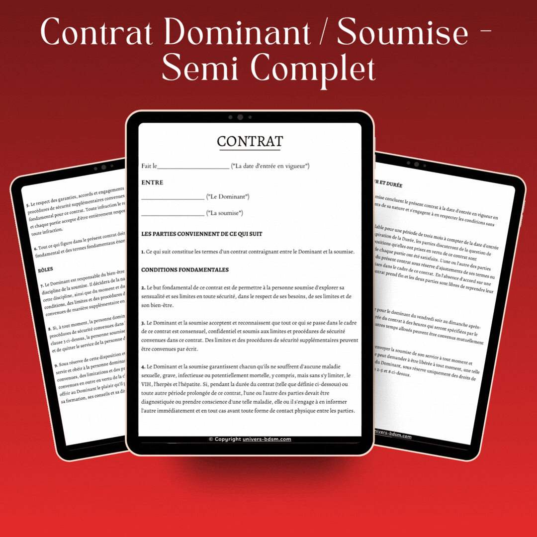 Contrat Dominant/soumise - Semi Complet