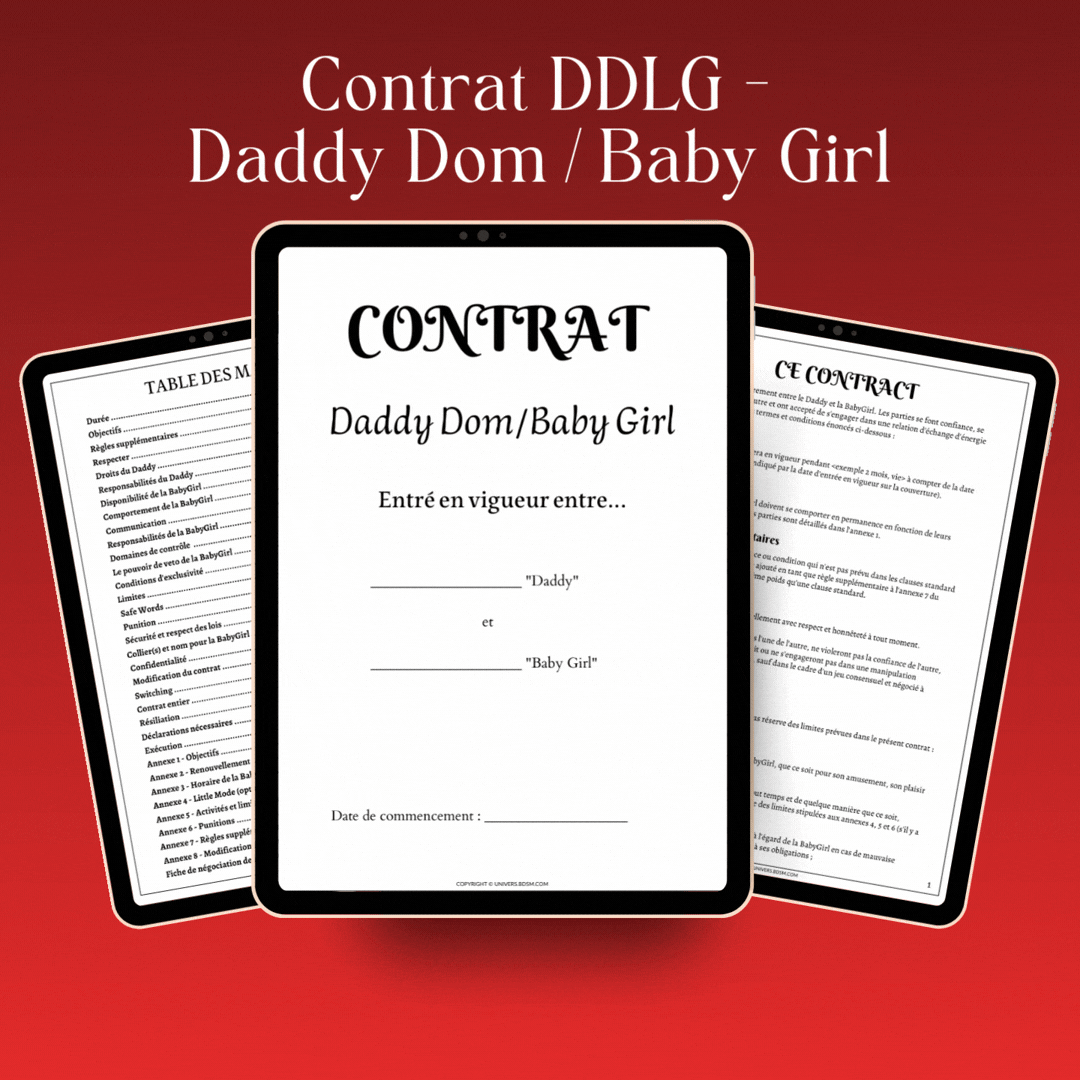 Contrat DDLG - Daddy Dom/Baby Girl