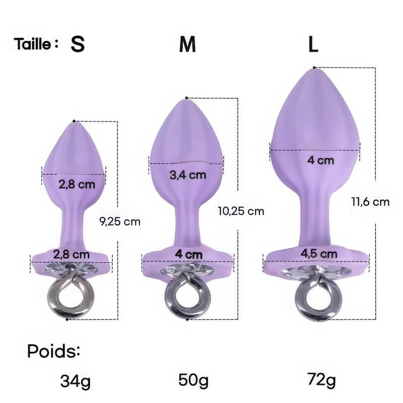 Plug Anal Silicone Fleur | Univers BDSM Plug Anal Silicone Fleur | Univers BDSM