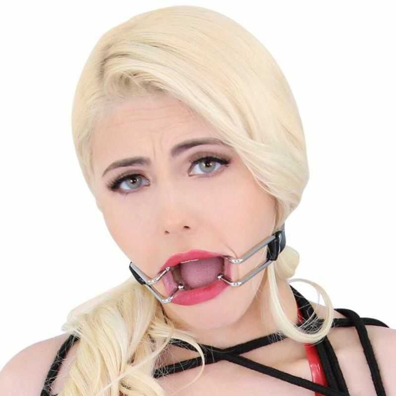 SM BDSM Ecarteur de bouche ouverte adulte soumise hard fellation