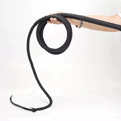 Fouet BDSM Long cuir
