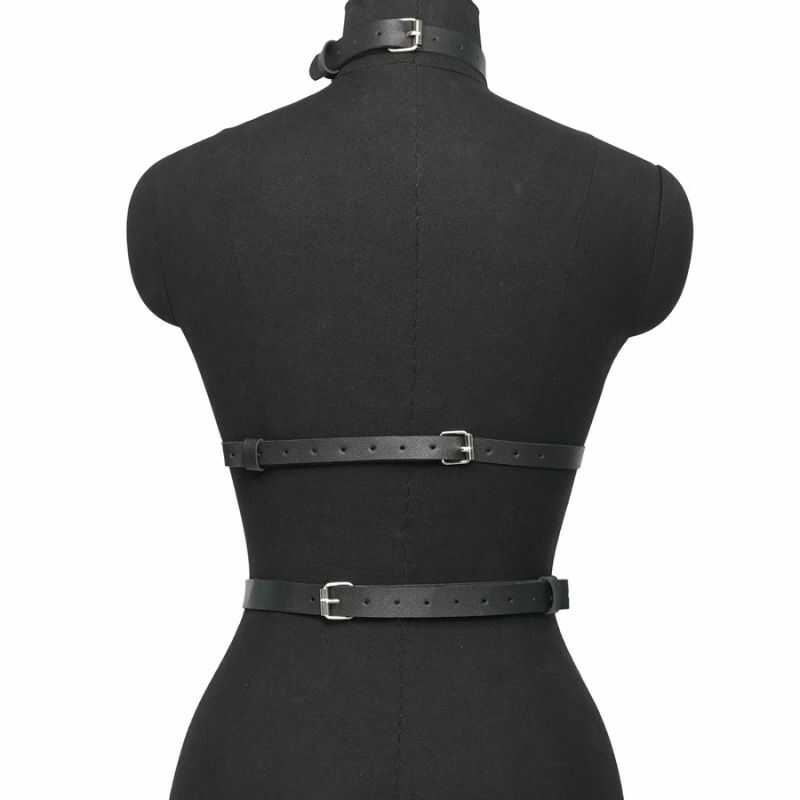 Harnais SM Butterfly Pour Femme En Simili Noir - Fétiche, Style Cuisses Et Fesses, Marque KinkHarness
