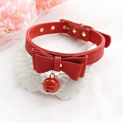 Choker BDSM Kawaii Rouge