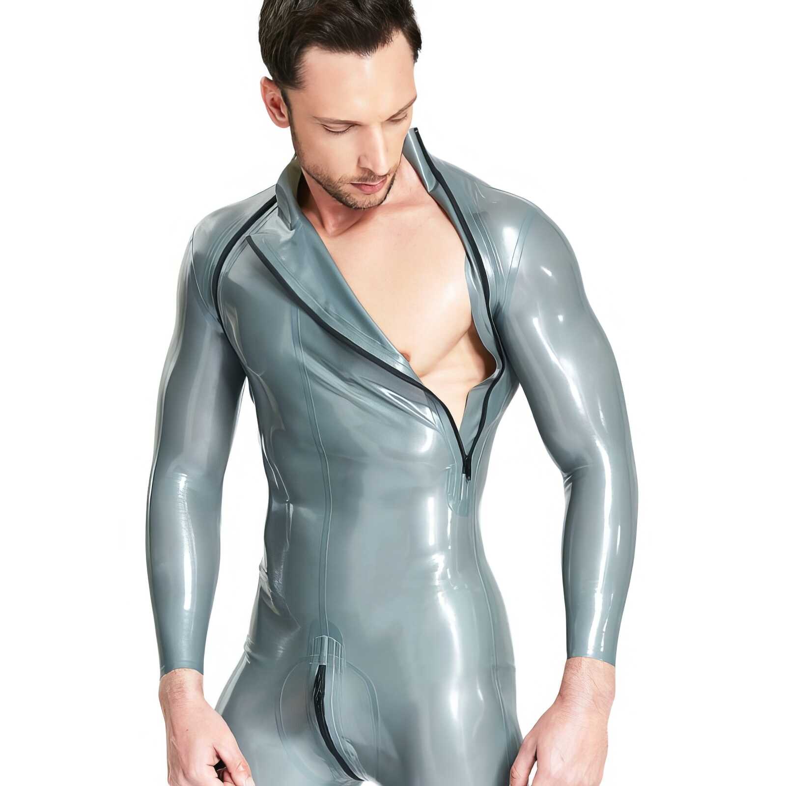 Combinaison Latex Zip Diagonal
