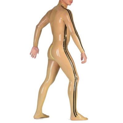 Combinaison Latex Homme Transparent avec Chaussettes