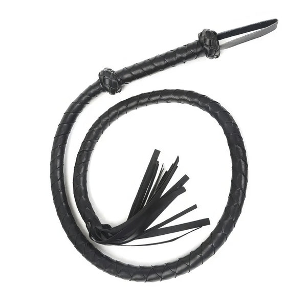 Fouet Serpent En Cuir Super Flexible – Polyvalent (BDSM / équitation) – Qualité Premium, Neuf