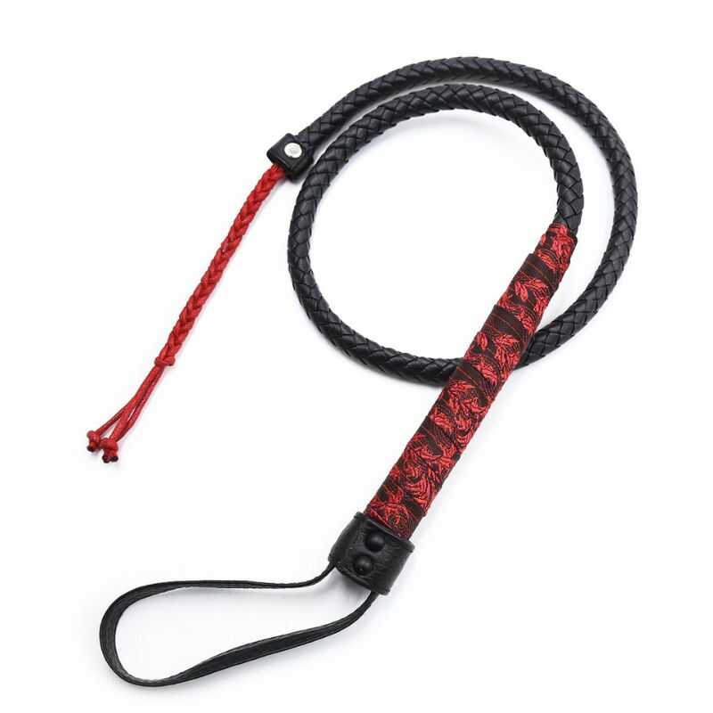 Ancien Fouet D'équitation (crop) - Cuir Marron - 28 Cm (Occasion)