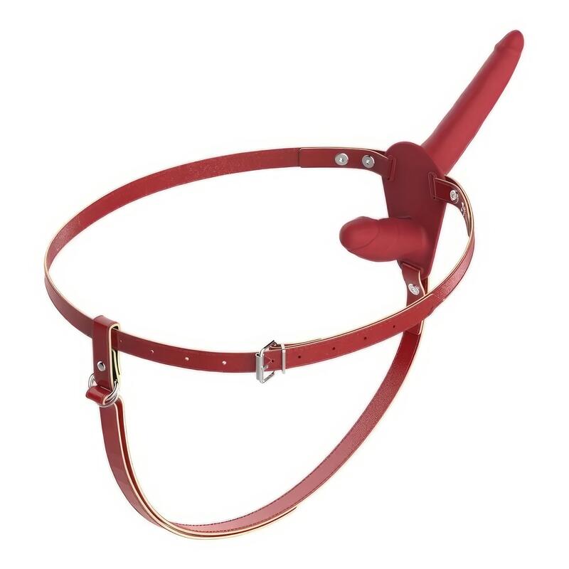 Gode Ceinture Entre Femme Rouge