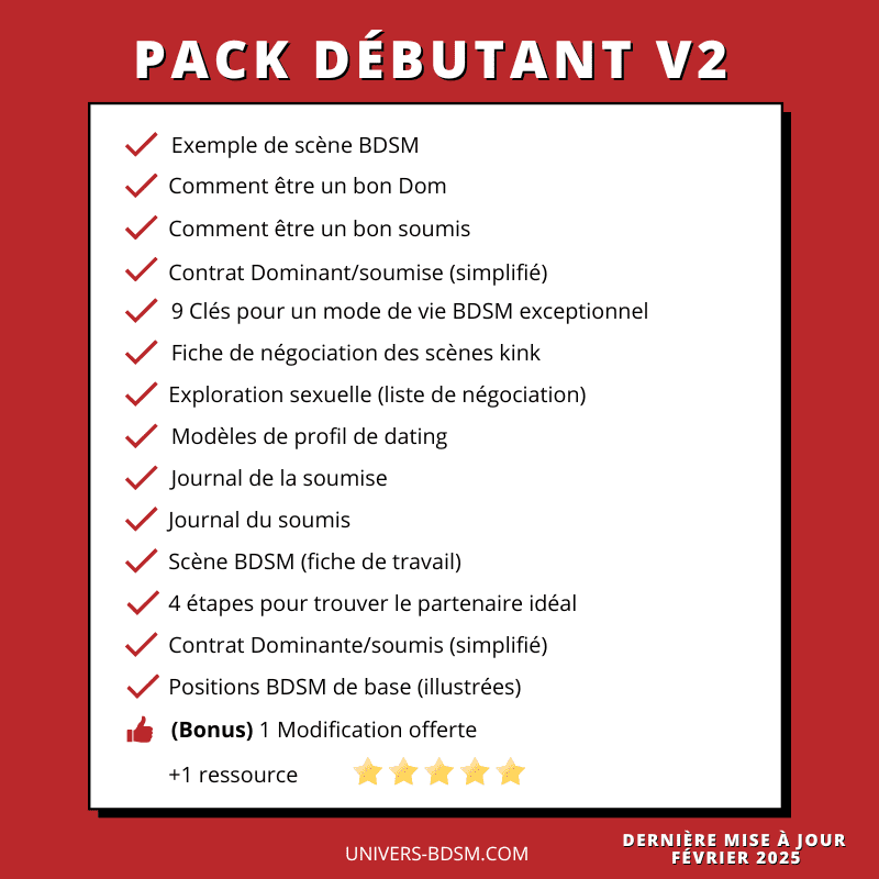 Pack BDSM Débutant