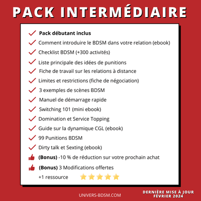 Pack Intermédiaire BDSM