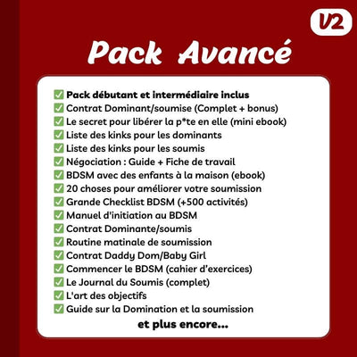 Pack BDSM Avancé