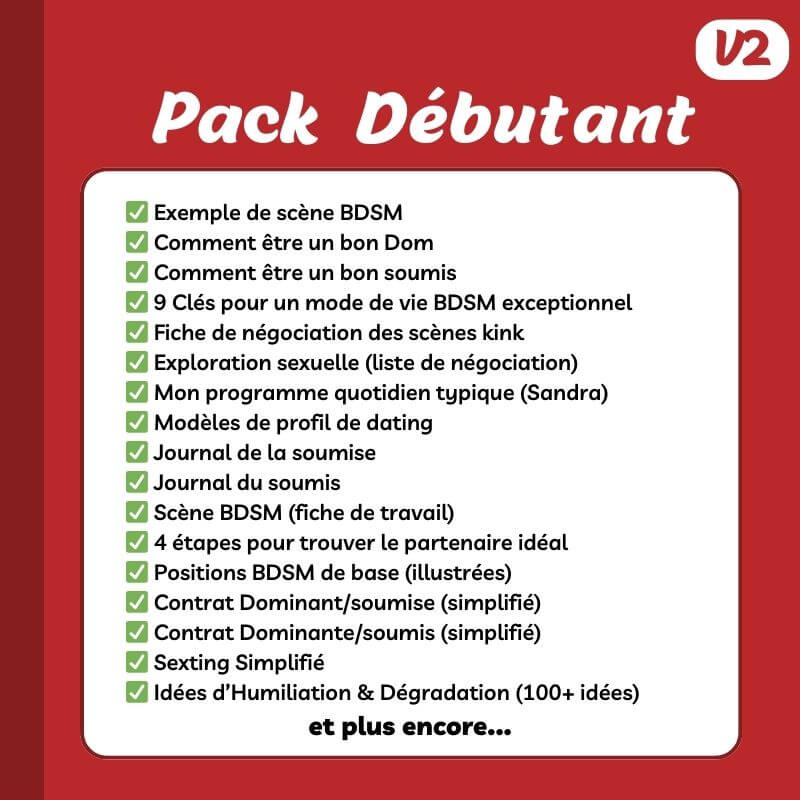 Pack BDSM Débutant