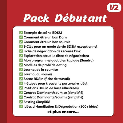 Pack BDSM Débutant