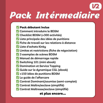 Pack BDSM Intermédiaire