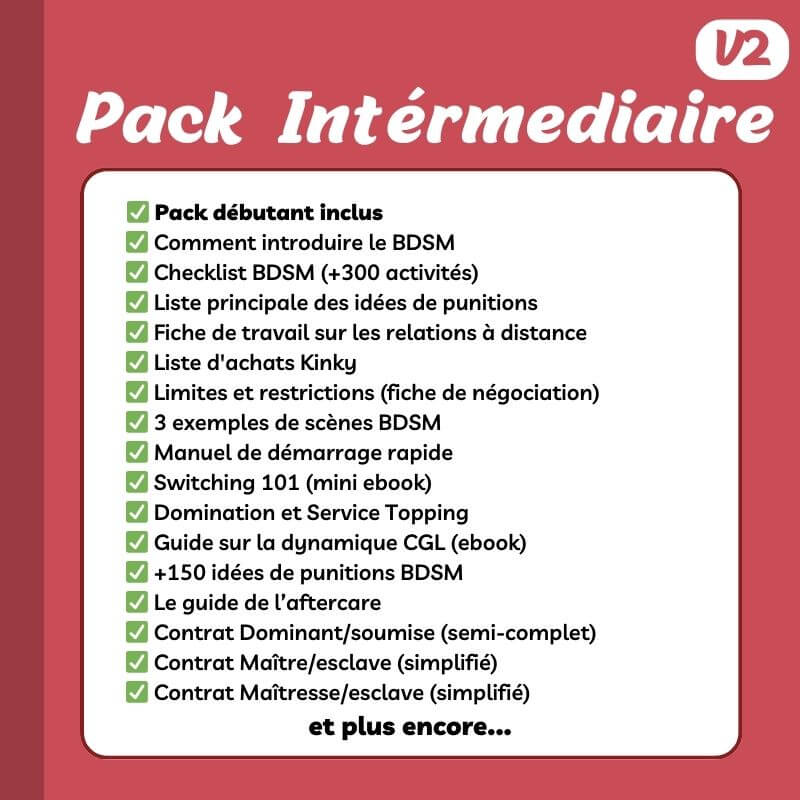Pack BDSM Débutant