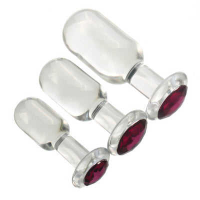 Plug Anal Verre Transparent | Univers BDSM Plug Anal Verre Transparent | Univers BDSM