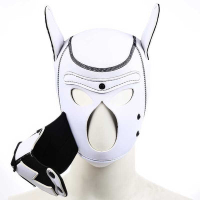 Masque BDSM Chien Blanc