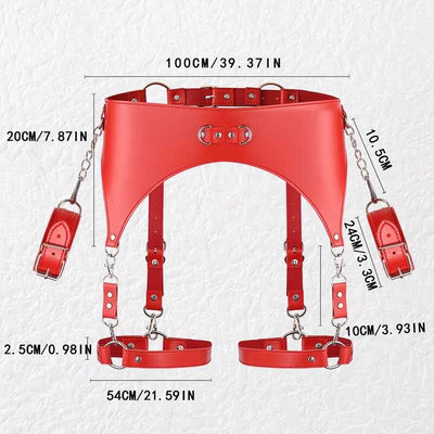 Ceinture Porte-Jarretelles et Menottes