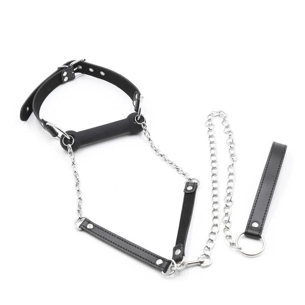 Kit De Bondage BDSM Rouge – Bâillon, Fouet, Laisse, Collier En Simili Cuir (neuf)