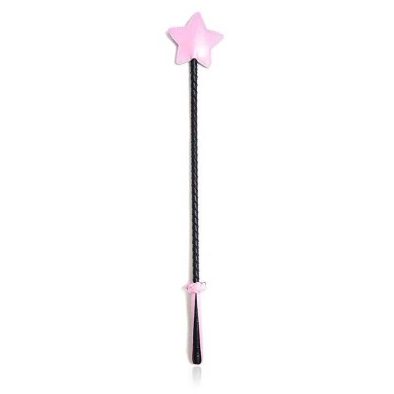 Cravache équestre HySchool étoile Bleue Pailletée – 65 Cm, Brillante Et Amusante
